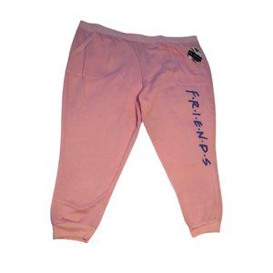 NWT Women’s Sleep Joggers Pants Pink Friends size 3X